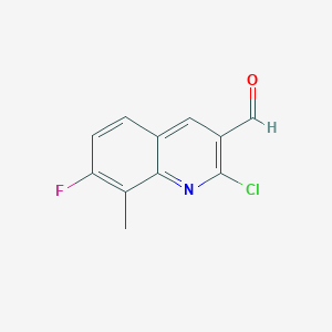 2-Chloro-7-fluoro-8-methylquinoline-3-carbaldehyde
