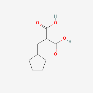 molecular formula C9H14O4 B8767888 2-Cyclopentylmethyl-malonic acid CAS No. 5243-36-7