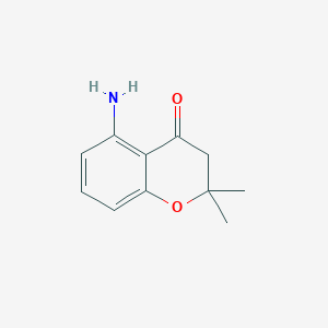 molecular formula C11H13NO2 B8767893 5-Amino-2,2-dimethyl-chroman-4-one 