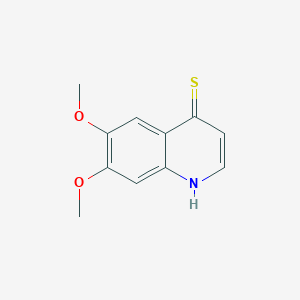molecular formula C11H11NO2S B8767898 6,7-Dimethoxyquinoline-4(1H)-thione CAS No. 417722-22-6