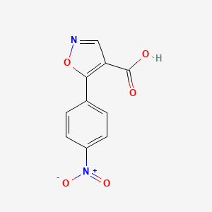molecular formula C10H6N2O5 B8767953 5-(4-Nitrophenyl)-1,2-oxazole-4-carboxylic acid CAS No. 887408-20-0