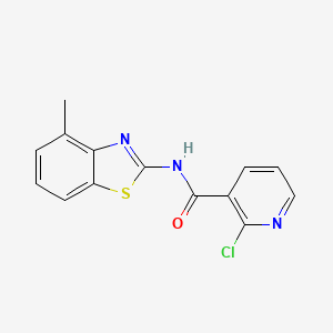 2-chloro-N-(4-methyl-2-benzothiazolyl)-3-Pyridinecarboxamide