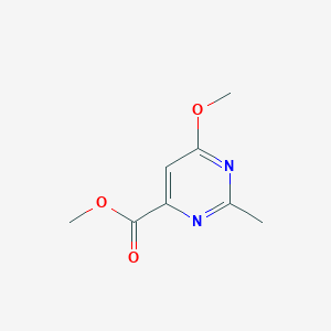 molecular formula C8H10N2O3 B8768005 Methyl 6-methoxy-2-methylpyrimidine-4-carboxylate CAS No. 136518-03-1