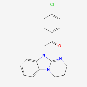 10-(4-Chlorophenacyl)-2,3,4,10-tetrahydropyrimidino[1,2-a]benzimidazole