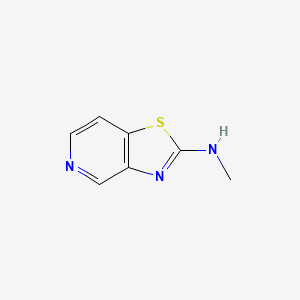 molecular formula C7H7N3S B8768089 N-Methyl-[1,3]thiazolo[4,5-C]pyridin-2-amine CAS No. 62638-74-8