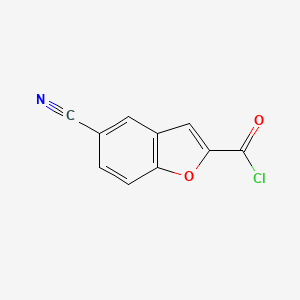 5-Cyanobenzofuran-2-carbonyl chloride
