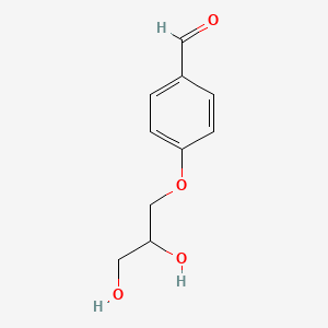 molecular formula C10H12O4 B8768131 4-(2,3-Dihydroxypropoxy)benzaldehyde 