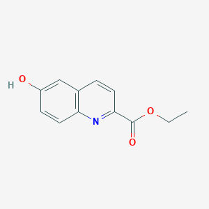 molecular formula C12H11NO3 B8768134 Ethyl 6-hydroxyquinoline-2-carboxylate CAS No. 883311-73-7