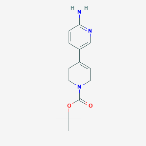molecular formula C15H21N3O2 B8768138 tert-butyl 4-(6-aminopyridin-3-yl)-5,6-dihydropyridine-1(2H)-carboxylate 