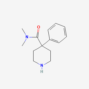 molecular formula C14H20N2O B8768147 N,N-dimethyl-4-phenylpiperidine-4-carboxamide 
