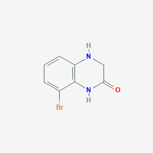 molecular formula C8H7BrN2O B8768219 8-bromo-3,4-dihydro-1H-quinoxalin-2-one 