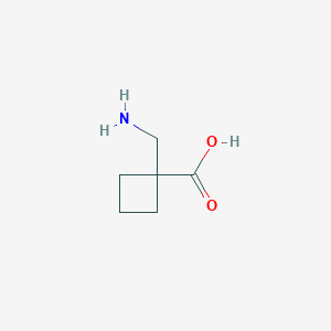 molecular formula C6H11NO2 B8768228 1-(Aminomethyl)cyclobutanecarboxylic acid 