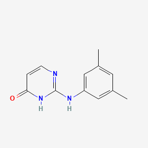 molecular formula C12H13N3O B8768235 2-(3,5-dimethylphenylamino)-3H-pyrimidin-4-one 