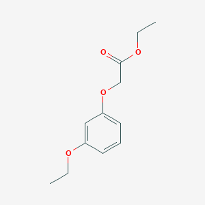 molecular formula C12H16O4 B8768247 Ethyl 3-ethoxyphenoxyacetate 
