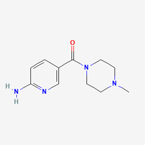 molecular formula C11H16N4O B8768272 (6-Amino-pyridin-3-yl)-(4-methyl-piperazin-1-yl)-methanone CAS No. 652138-83-5