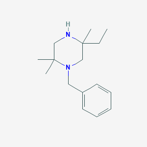 molecular formula C16H26N2 B8768273 1-Benzyl-5-ethyl-2,2,5-trimethyl-piperazine 