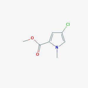 molecular formula C7H8ClNO2 B8768289 methyl 4-chloro-1-methyl-1H-pyrrole-2-carboxylate 