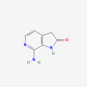 molecular formula C7H7N3O B8768293 7-Amino-1H-pyrrolo[2,3-c]pyridin-2(3H)-one 