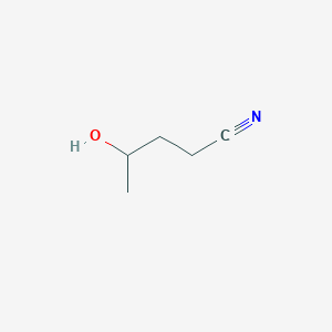 molecular formula C5H9NO B8768302 4-Hydroxypentanenitrile 