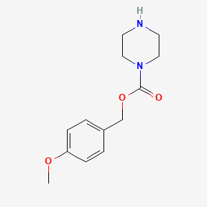 molecular formula C13H18N2O3 B8768380 (4-Methoxyphenyl)methyl piperazine-1-carboxylate CAS No. 131004-30-3