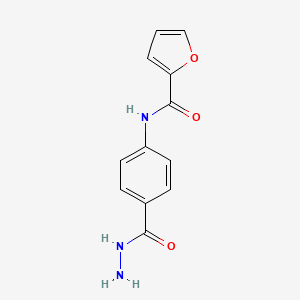 molecular formula C12H11N3O3 B8768421 N-[4-(Hydrazinocarbonyl)phenyl]-2-furamide 