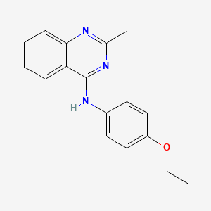 molecular formula C17H17N3O B8768436 N-(4-ethoxyphenyl)-2-methylquinazolin-4-amine CAS No. 610255-68-0