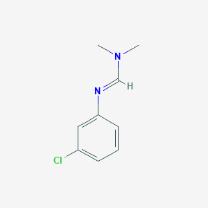 molecular formula C9H11ClN2 B8768462 Methanimidamide, N'-(3-chlorophenyl)-N,N-dimethyl- CAS No. 2103-50-6