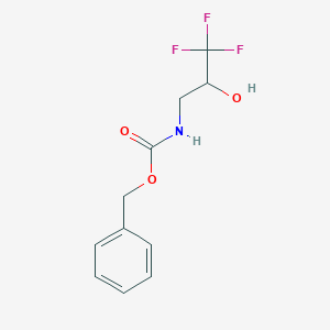 molecular formula C11H12F3NO3 B8768516 Benzyl (3,3,3-trifluoro-2-hydroxypropyl)carbamate 