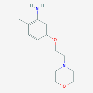 B8768527 2-Methyl-5-(2-morpholinoethoxy)benzenamine CAS No. 870708-38-6