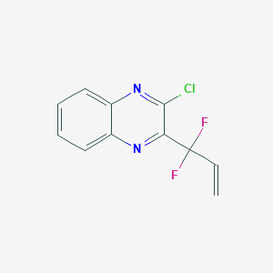 molecular formula C11H7ClF2N2 B8768539 2-Chloro-3-(1,1-difluoroallyl)quinoxaline 