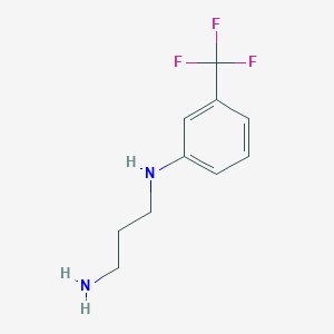 molecular formula C10H13F3N2 B8768557 n1-(3-Trifluoromethylphenyl)-1,3-propanediamine CAS No. 124438-61-5