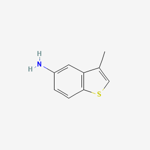 molecular formula C9H9NS B8768663 3-Methyl-benzo[b]thiophen-5-ylamine 