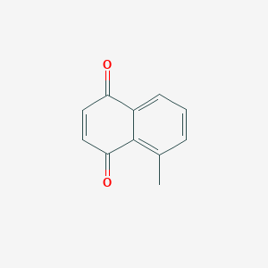 molecular formula C11H8O2 B8768702 1,4-Naphthalenedione, 5-methyl- CAS No. 571-63-1