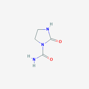 molecular formula C4H7N3O2 B8768731 2-Oxoimidazolidine-1-carboxamide CAS No. 14746-98-6
