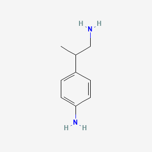 molecular formula C9H14N2 B8768741 4-(1-Aminopropan-2-yl)aniline CAS No. 59182-62-6