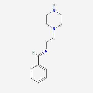 molecular formula C13H19N3 B8768758 1-(2-Benzylidenaminoethyl)piperazine 
