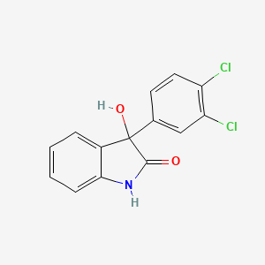 molecular formula C14H9Cl2NO2 B8768765 3-(3,4-dichlorophenyl)-3-hydroxy-1,3-dihydro-2H-indol-2-one 