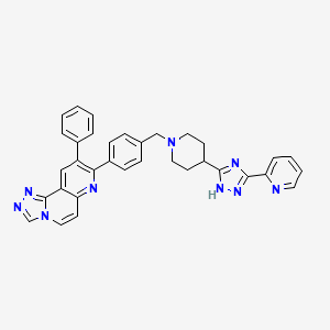 1,2,4-Triazolo[3,4-f][1,6]naphthyridine, 9-phenyl-8-[4-[[4-[5-(2-pyridinyl)-1H-1,2,4-triazol-3-yl]-1-piperidinyl]methyl]phenyl]-