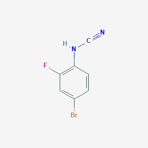 molecular formula C7H4BrFN2 B8768792 (4-Bromo-2-fluorophenyl)cyanamide CAS No. 921631-65-4