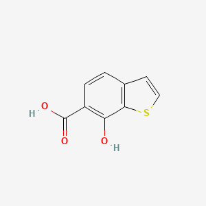 molecular formula C9H6O3S B8768807 7-Hydroxy-benzo[b]thiophene-6-carboxylic acid 