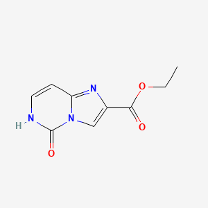 molecular formula C9H9N3O3 B8768830 Ethyl 5-oxo-5,6-dihydroimidazo[1,2-c]pyrimidine-2-carboxylate 