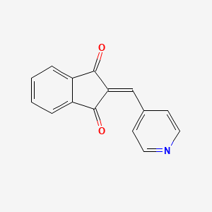 molecular formula C15H9NO2 B8768878 2-(4-Pyridylmethylene) indan-1,3-dione CAS No. 31060-61-4