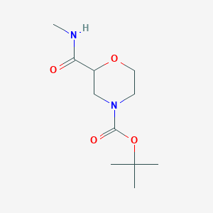 molecular formula C11H20N2O4 B8768927 Tert-butyl 2-(methylcarbamoyl)morpholine-4-carboxylate 