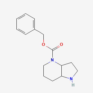 molecular formula C15H20N2O2 B8768953 Benzyl hexahydro-1H-pyrrolo[3,2-B]pyridine-4(2H)-carboxylate CAS No. 1251021-65-4