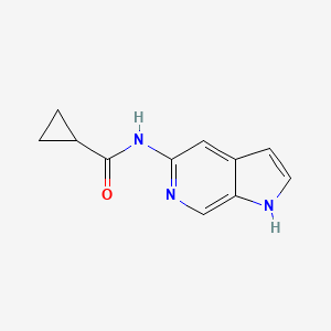 molecular formula C11H11N3O B8768960 N-(1H-Pyrrolo[2,3-c]pyridin-5-yl)cyclopropanecarboxamide 