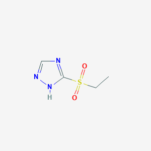 molecular formula C4H7N3O2S B8768993 3-(ethylsulfonyl)-1H-1,2,4-triazole 