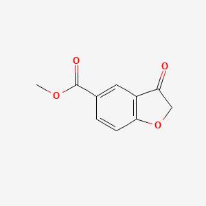 molecular formula C10H8O4 B8769036 Methyl 3-oxo-2,3-dihydrobenzofuran-5-carboxylate 