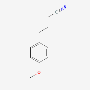 molecular formula C11H13NO B8769080 4-(4-Methoxyphenyl)butanenitrile CAS No. 72457-25-1