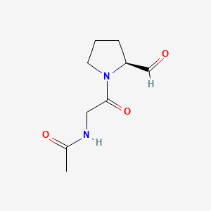 Acetamide, N-(2-(2-formyl-1-pyrrolidinyl)-2-oxoethyl)-, (S)-