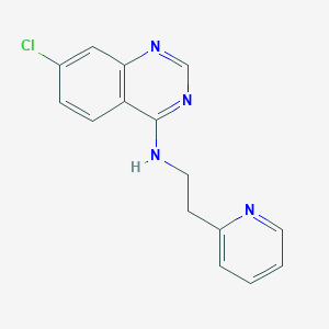 7-chloro-N-[2-(2-pyridinyl)ethyl]-4-Quinazolinamine